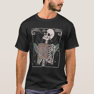 T-shirt Carte de tarot squelette nu gothique occultisme so