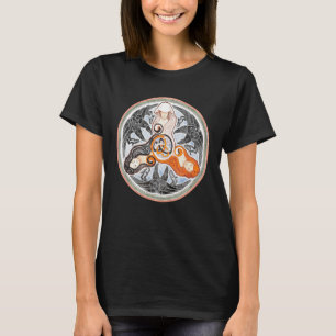 T-shirt Carte de Tarot triple déesse de Morrigan Paga goth