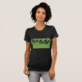 T-shirt Carte de vacances de caniche (Devant entier)