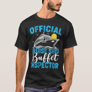 T-shirt Carte de vacances de l'inspecteur Buffet des navir