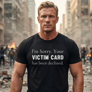 T-shirt Carte de victime politique conservatrice incorrect