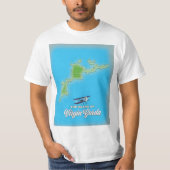 T-shirt Carte de Virgin Gorda (Devant)