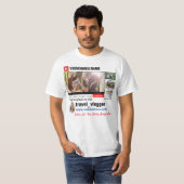 T-shirt Carte de visite de la chaîne Youtube (Devant entier)