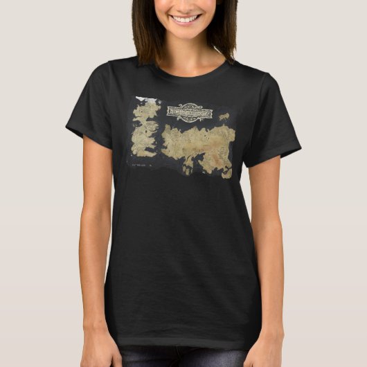 T-shirt Carte de Westeros (Devant)