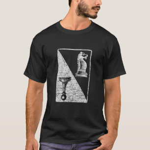T-shirt Carte d'échecs vintage - Chat - Joueur Pièces K