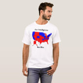 T-shirt Carte d'élection des États-Unis (Devant entier)