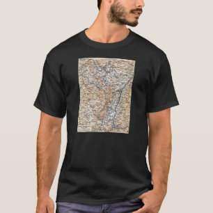 T-shirt Carte d'Elsass Lothringen