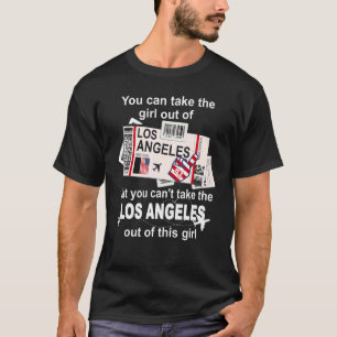 T-shirt Carte d'embarquement de Los Angeles Fille de Los