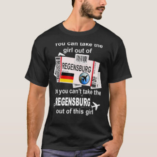 T-shirt Carte d'embarquement de Regensburg - Girl de Regen