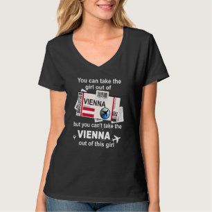 T-shirt Carte d'embarquement de Vienne Fille de Vienne Vie