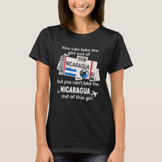 T-shirt Carte d'embarquement Nicaragua Fille Nicaragua N