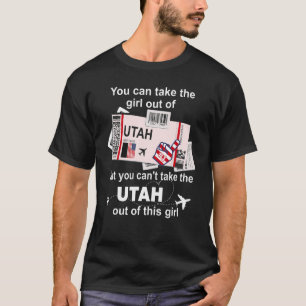 T-shirt Carte d'embarquement Utah Fille de l'Utah
