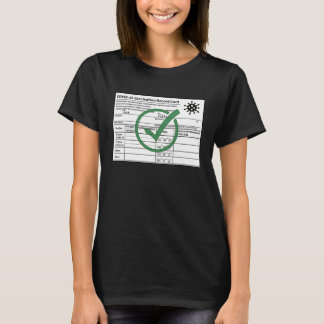 T-shirt Carte d'enregistrement de vaccination COVID 19