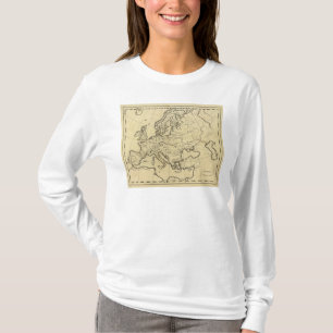 T-shirt Carte d'ensemble de l'Europe