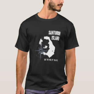 T-shirt Carte des coordonnées de la mer Méditerranée de l'