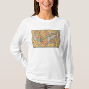 T-shirt Carte des Etats-Unis et du Canada