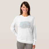 T-shirt Carte des Great Lakes (Devant entier)
