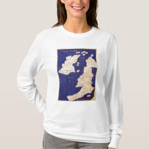 T-shirt Carte des îles britanniques, de 'Geographia