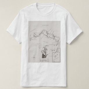 T-shirt Carte des îles Turques et Caïques