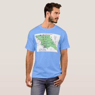 T-shirt Carte des noms de lieux de SLO