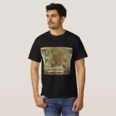 T-shirt Carte des rues antiques d'Amsterdam, Pays-Bas (Devant entier)