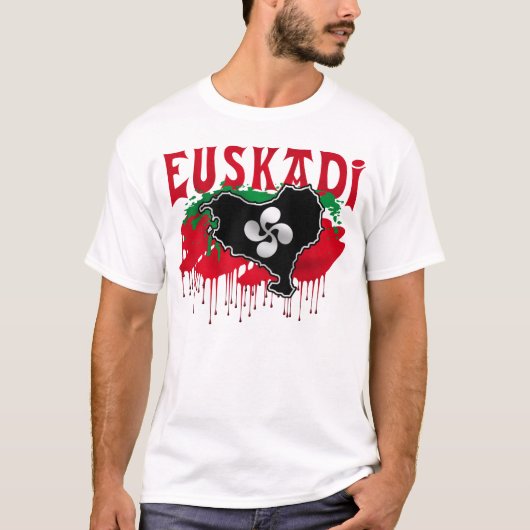 T-shirt carte d'euskadi (Devant)