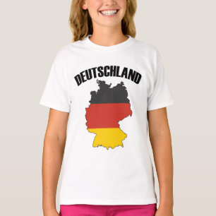 T-shirt Carte Deutschland - Drapeau allemand - Allemagne V