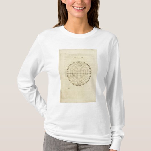 T-shirt Carte d'hémisphère (Devant)