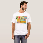 T-shirt Carte d'hôtel LocationsCA de Fred Harvey à KS (Devant entier)
