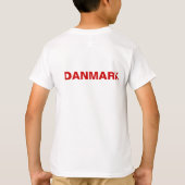T-shirt Carte Drapeau Danemark (Dos)