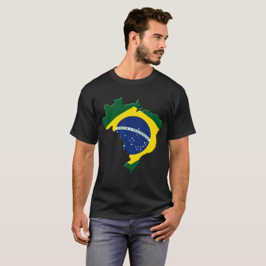 T-shirt Carte du Brésil (Devant entier)