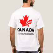 T-SHIRT CARTE DU CANADA |  (Dos)