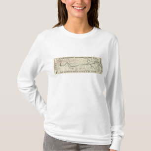 T-shirt Carte du chemin de fer Pacifique du nord