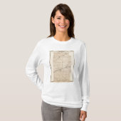 T-shirt Carte du comté de Wabash (Devant entier)