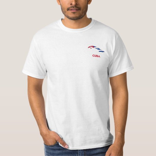 T-SHIRT CARTE DU CUBA (Devant)