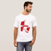 T-shirt Carte du Danemark (Devant entier)