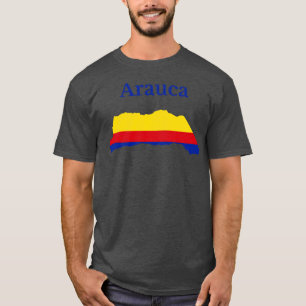 T-shirt Carte du département d'Arauca Colombie