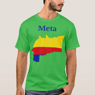 T-shirt Carte du département Meta Colombie
