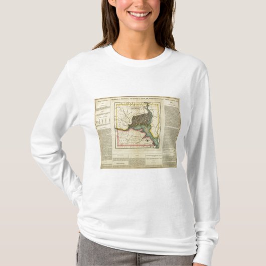 T-shirt Carte du District de Columbia (Devant)