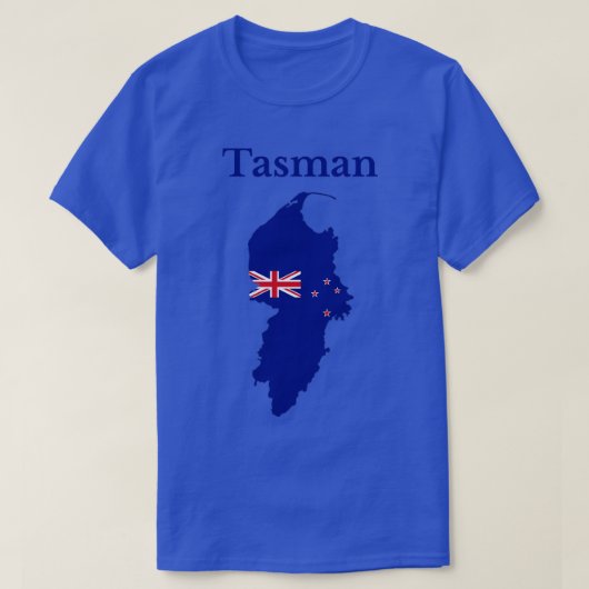T-shirt Carte du district de Tasman Nouvelle-Zélande (Design devant)