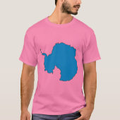 T-shirt Carte du drapeau antarctique (Devant)