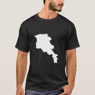 T-shirt Carte du drapeau arménien - Arménie