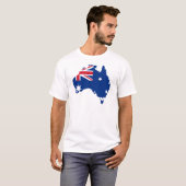 T-shirt carte du drapeau australien (Devant entier)