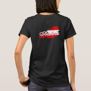 T-shirt Carte du drapeau autrichien