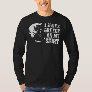 T-shirt Carte du drapeau de la Grèce Hommes