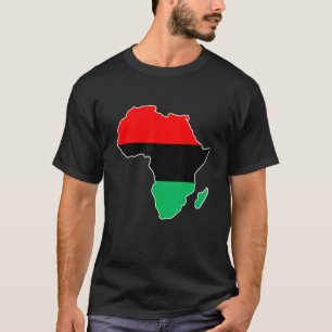 T-shirt Carte du drapeau de l'Union Africaine Continent Pr