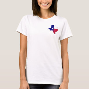 T-shirt Carte du drapeau du Texas