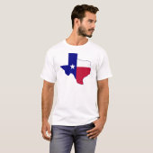 T-shirt Carte du drapeau du Texas (Devant entier)