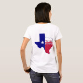 T-shirt Carte du drapeau Texas Forever (Dos entier)