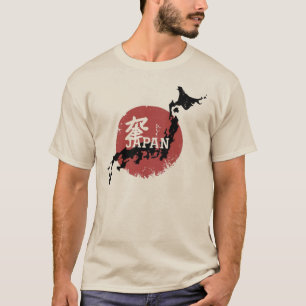 T-shirt Carte du Japon – Soleil Levant